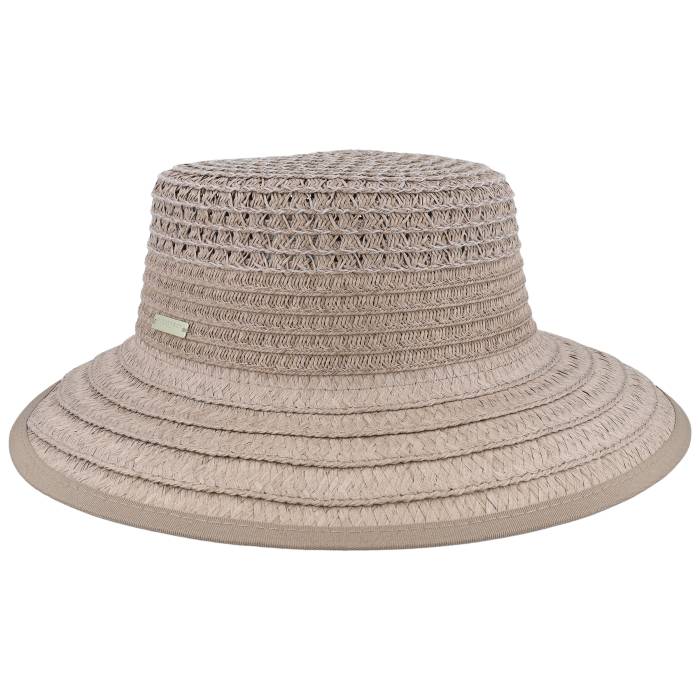 Seeberger 【 Bonnet Decorative Trim Mix Taupe Straw Hat Women Beige 】 レディース ベージュ