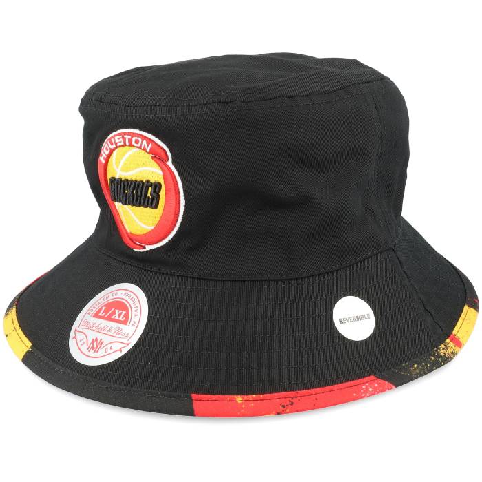 ミッチェル&ネス Mitchell & Ness 【 Houston Rockets Hyper Black Bucket Men Black 】 ヒューストン ロケッツ 黒色 ブラック メンズ 黒色 ブラック