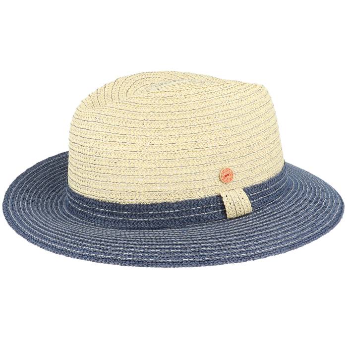 【★百貨店SALE★6/11真夜中2時迄】Mayser 【 Mathis Paper Beige/Navy Straw Hat Men Beige 】 メンズ ベージュ