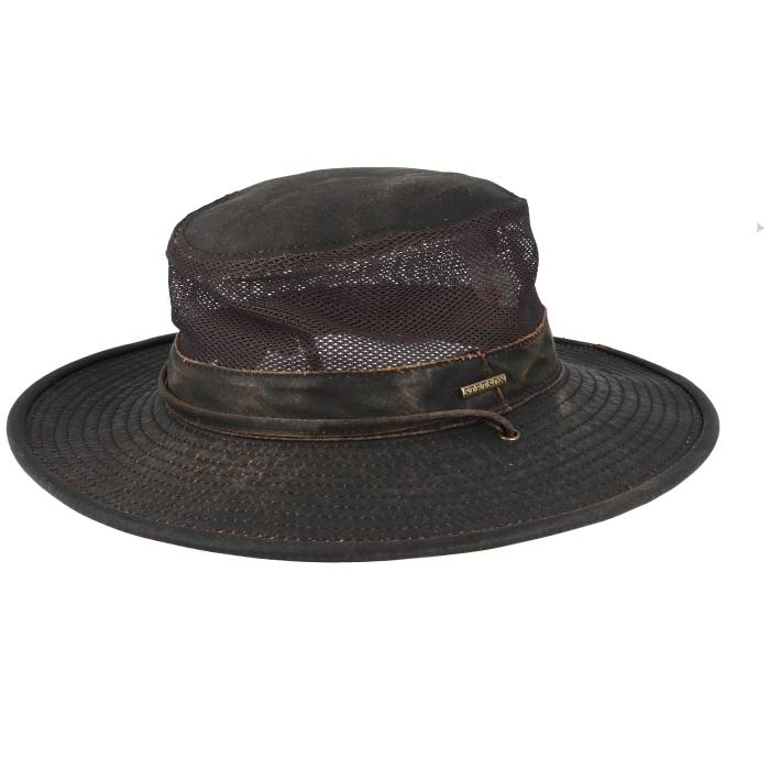 【★百貨店SALE★6/11真夜中2時迄】ステットソン Stetson 【 Outdoor Air Mesh Co/Pe Washed Brown Traveller Men Brown 】 赤銅色 赤銅色 メンズ 赤銅色 赤銅色