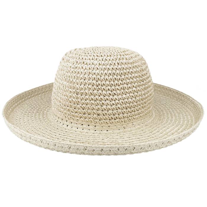 Seeberger 【 Paper Crochet Bolero Linen Straw Hat Women Beige 】 レディース ベージュ