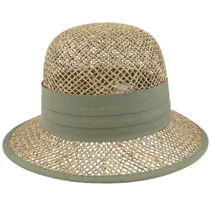 Seeberger 【 Seagras Small Cloche Natural/Khaki Straw Hat Men Beige 】 メンズ ベージュ|スニケス