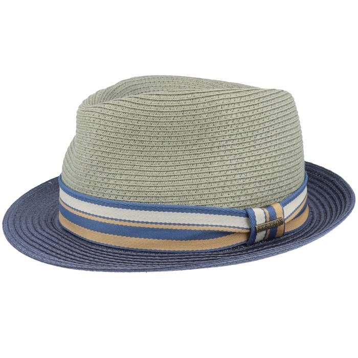 【★百貨店SALE★6/11十二時2時迄】ステットソン Stetson 【 Toyo Olive/Blue Trilby Men Green 】 メンズ green 緑・緑であること