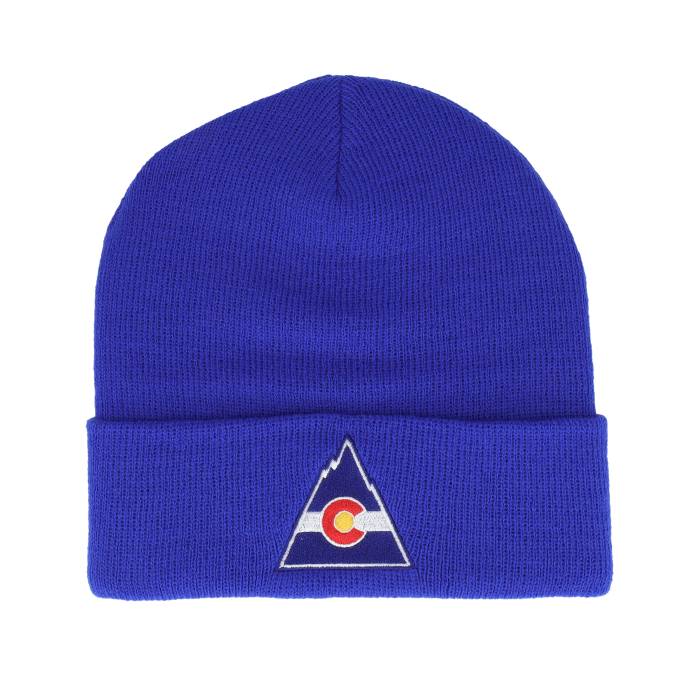 アメリカンニードル American Needle 【 Colorado Rockies Nhl Knit Royal Cuff Men Blue 】 コロラド ロッキーズ ニット メンズ 青色 ブルー｜スニケス