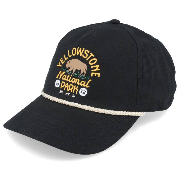アメリカンニードル American Needle 【 Yellowstone Np Canvas Cappy Black Dad Cap Men Black 】 黒色 ブラック キャップ 帽子 メンズ 黒色 ブラック