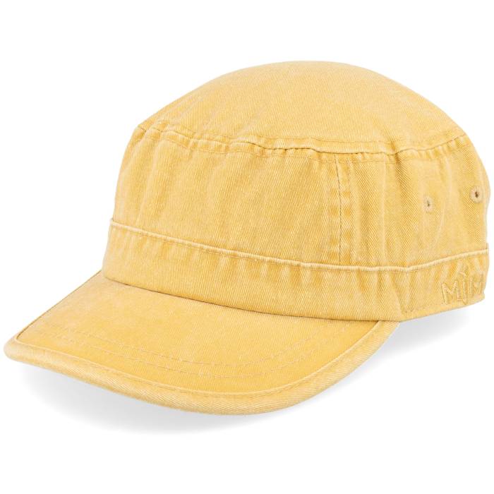 Mjm Hats 【 Cuba Dyed Cotton Twill Yellow Army Men Yellow 】 yellow 黄味がかった・黄色 正規陸軍 メンズ yellow 黄味がかった・黄色