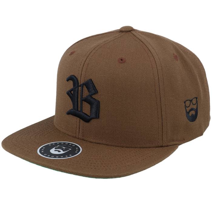 Bearded Man 【 Old English B Brown Snapback Men Brown 】 茶色 ブラウン Snapback スナップバック バッグ メンズ 茶色 ブラウン|スニケス