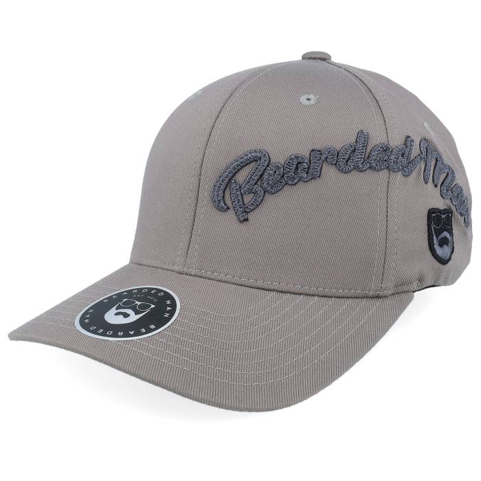 Bearded Man 【 Side Arch 3D Logo Grey Wooly Combed Flexfit Men Grey 】 ロゴ 灰色 グレー メンズ 灰色 グレー|スニケス
