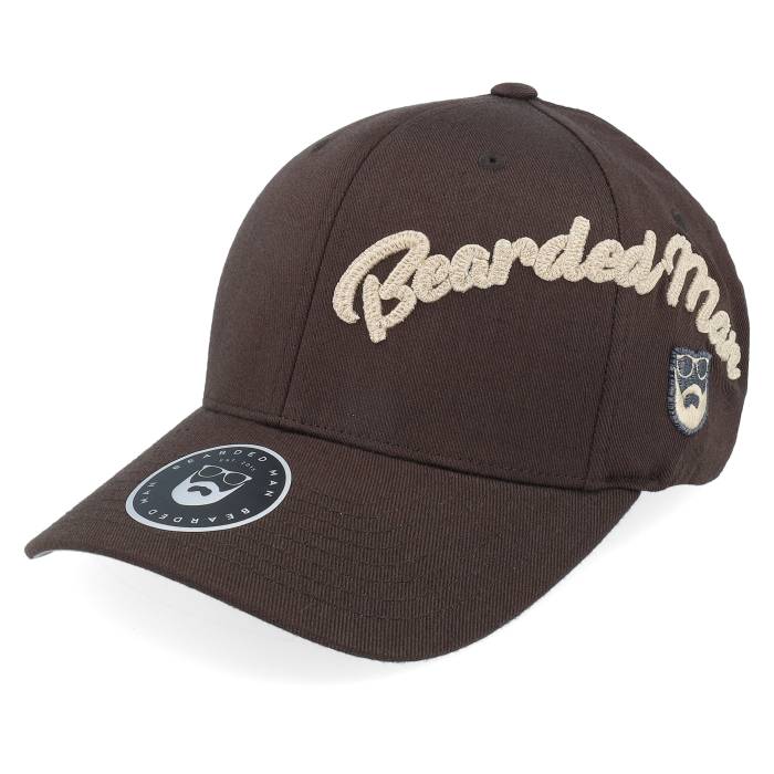 Bearded Man 【 Side Arch 3D Logo Wooly Combed Brown Flexfit Men Brown 】 ロゴ 茶色 ブラウン メンズ 茶色 ブラウン｜スニケス
