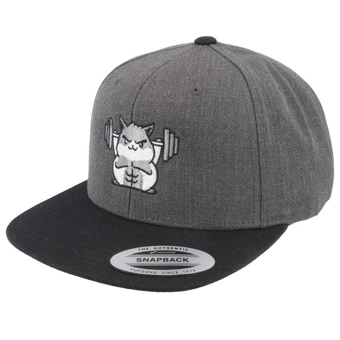 Berzerk 【 Buff Hamster Working Out Charcoal/Black Snapback Men Grey 】 Snapback スナップバック バッグ メンズ 灰色 グレー|スニケス