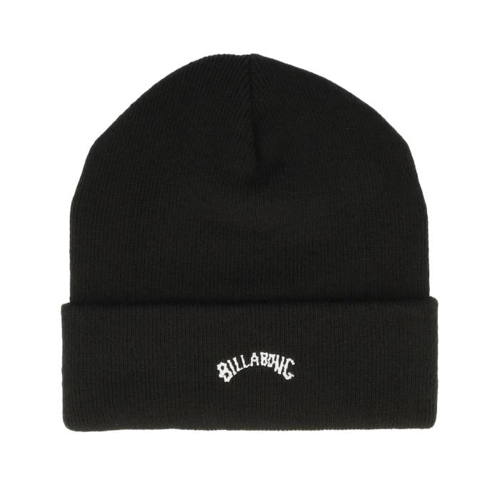 ビラボン Billabong 【 Arch Beanie Black Cuff Men Black 】 キャップ 帽子 黒色 ブラック メンズ 黒色 ブラック|スニケス