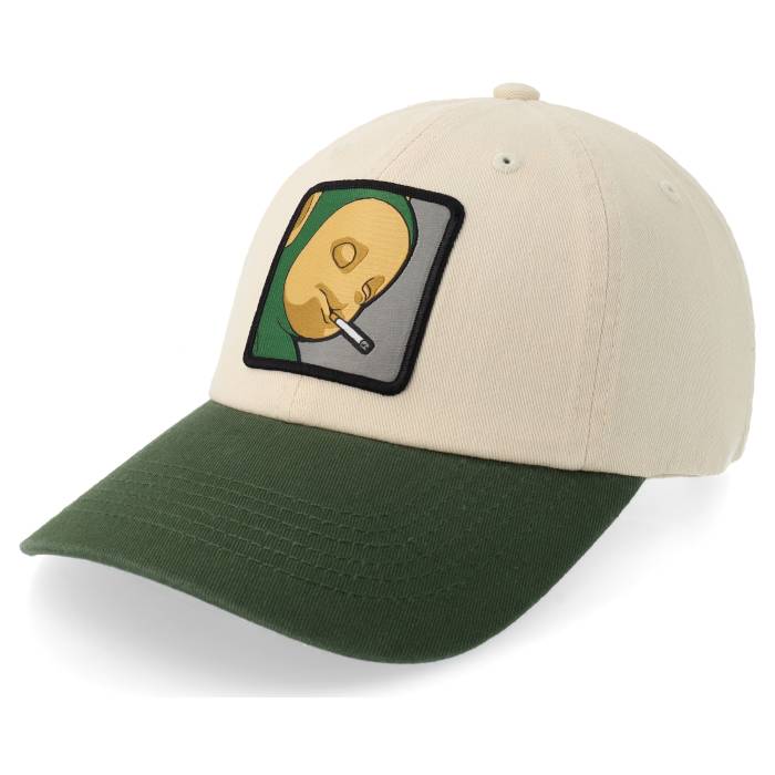 Boom 【 Little Green Smoke Guy Washed Stone/Green Dad Cap Men Beige 】 green 緑・グリーン キャップ 帽子 メンズ ベージュ|スニケス