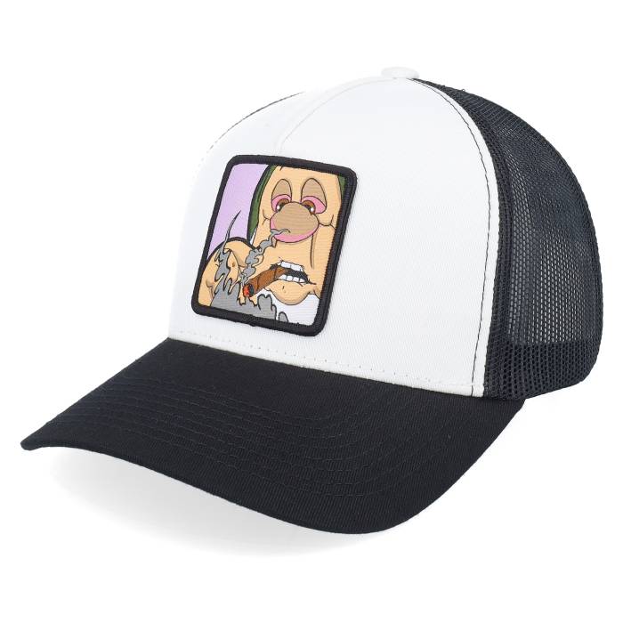 Boom 【 Little Man Smoke Patch White/Black A-Frame Trucker Men Black / White 】 トラッカー メンズ 黒色 ブラック 白色 ホワイト