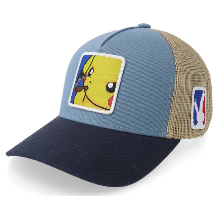 Boom 【 Poke Smoke Patch Light Blue/Khaki/Navy A-Frame Trucker Men Beige / Blue 】 トラッカー メンズ ベージュ 青色 ブルー|スニケス