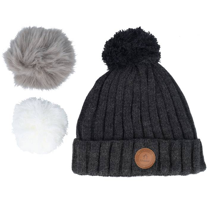 【 Beanie Kir Royal Grey Pol Pom Women Grey 】 旗がしら かぶり笠 薄墨色 薄墨色 レディース 薄墨色 薄墨色