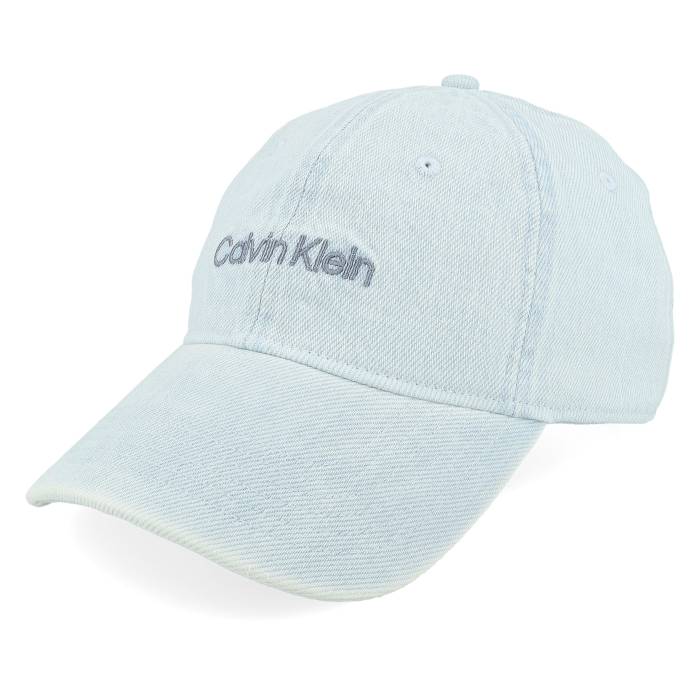 カルバンクライン Calvin Klein 【 Ttlcs Embrdry Denim Bs Light Wash Denim Dad Cap Men Grey 】 ジーンズ 旗がしら かぶり笠 メンズ 薄墨色 薄墨色