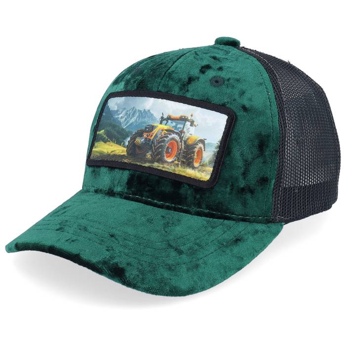 Calza Pennello 【 Kids Yellow Tractor Velvet Green/Black Trucker Kids Green 】 yellow 黄色・イエロー トラッカー ジュニア キッズ green 緑・グリーン