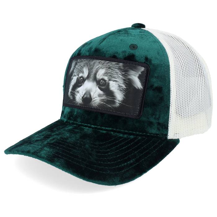 Calza Pennello 【 Red Panda Big Patch Velvet Green/Ivory Trucker Men Green 】 Red 赤・レッド トラッカー メンズ green 緑・グリーン