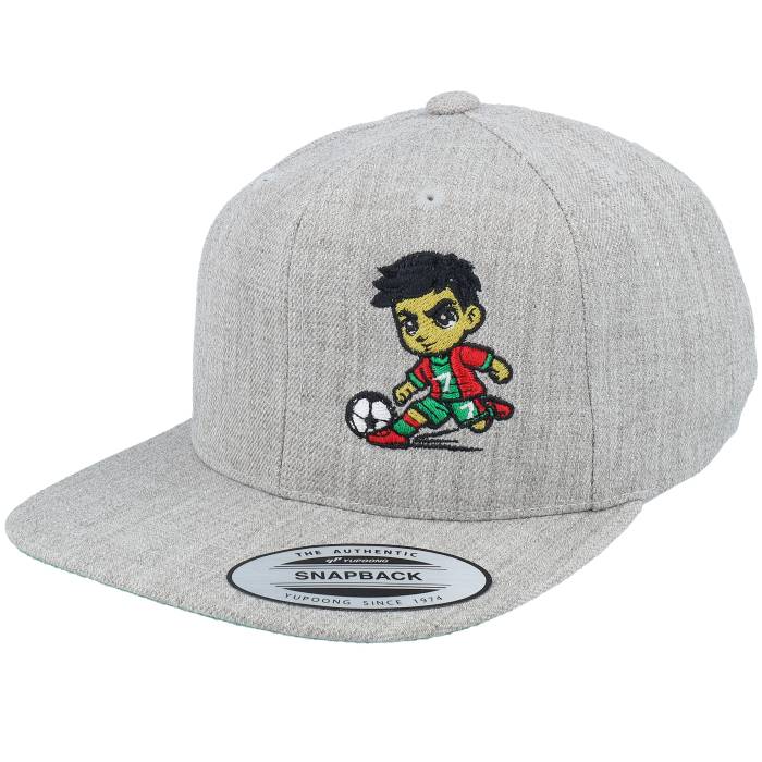 Kiddo Cap 【 Kids Little Football Player Heather Grey Snapback Kids Grey 】 フットボール heather ヘザー 灰色 グレー Snapback スナップバック バッグ ジュニア キッズ 灰色 グレー