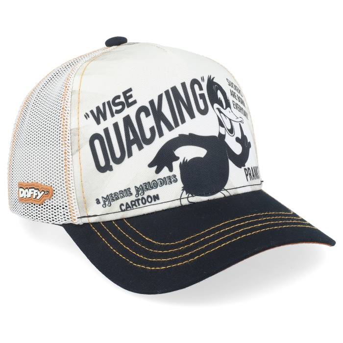 Capslab 【 Looney Tunes Daffy Duck Print/Black Trucker Men White 】 トラッカー メンズ 白色 ホワイト