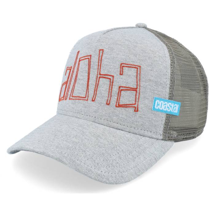 Coastal 【 Hft Aloha Jersey Grey A-Frame Trucker Men Grey 】 アロハ ジャージ 灰色 グレー トラッカー メンズ 灰色 グレー|スニケス