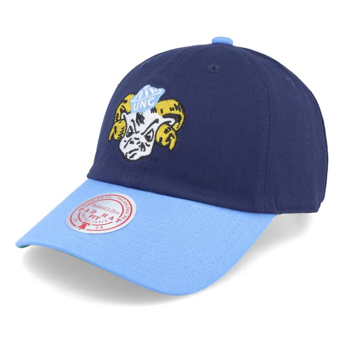 ミッチェル&ネス Mitchell & Ness 【 North Carolina Tar Heels Team 2 Tone 2.0 Navy Dad Cap Men Blue 】 ノース カロライナ Team チーム 紺色 ネイビー キャップ 帽子 メンズ 青色 ブルー｜スニケス 20,100円