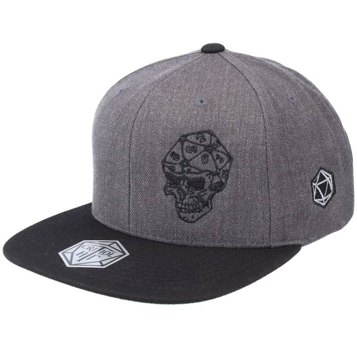Critiql Hit 【 D20 Skull Dice Charcoal/Black Snapback Men Grey 】 Snapback スナップバック バッグ メンズ 灰色 グレー