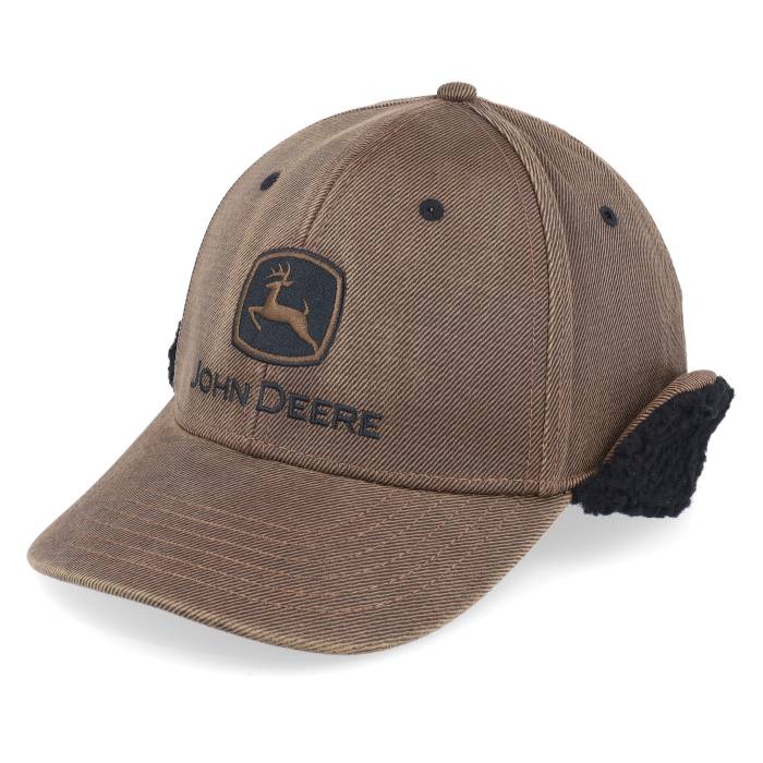 John Deere 【 Oil Cotton Sherpa Lining Brown Earflap Men Brown 】 茶色 ブラウン メンズ 茶色 ブラウン｜スニケス