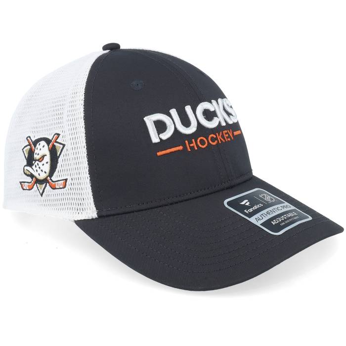 ファナティクス Fanatics 【 Anaheim Ducks Authentic Pro Rink Black/White Trucker Men Black 】 アナ住みか ダックス オーセンティック 労働者階級 トラッカー メンズ 黒いこと 黒いこと