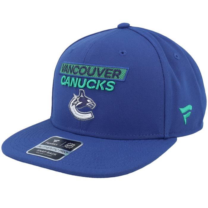 ファナティクス Fanatics 【 Vancouver Canucks Authentic Pro Rink Prime Blue Snapback Men Blue 】 バンクーバー カナックス オーセンティック 労働者階級 青味 青み Snapback スナップバック 御徒面子 メンズ 青味 ブル
