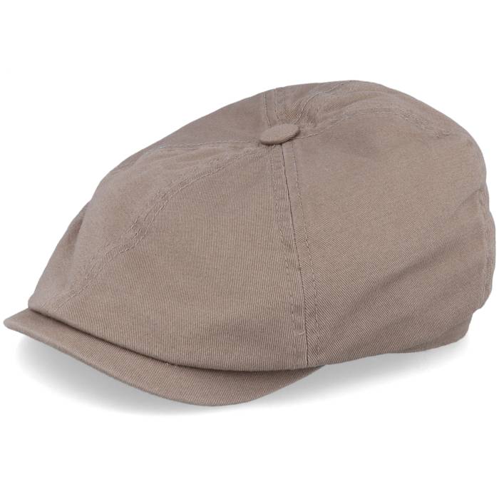 【★百貨店SALE★6/11真夜中2時迄】ステットソン Stetson 【 6-Panel Cap Cotton Twill Khaki Flat Cap Men Beige 】 旗がしら 鳥打ち帽 カーキ メンズ ベージュ