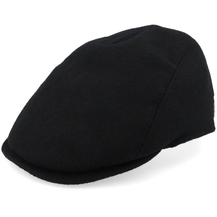 Mjm Hats 【 Driver 52 Wool Mix Black Flat Cap Men Black 】 黒色 ブラック キャップ 帽子 メンズ 黒色 ブラック
