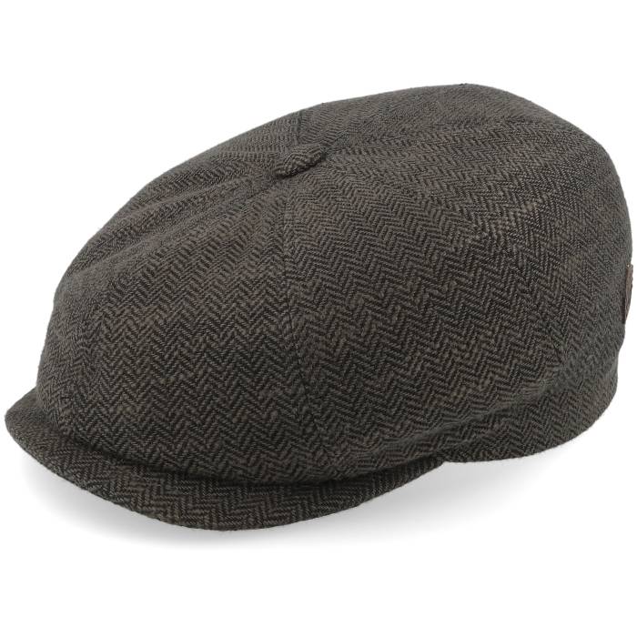Mjm Hats 【 Peeky 42 Wool Mix Brown Herringbone Flat Cap Men Brown 】 茶色 ブラウン キャップ 帽子 メンズ 茶色 ブラウン