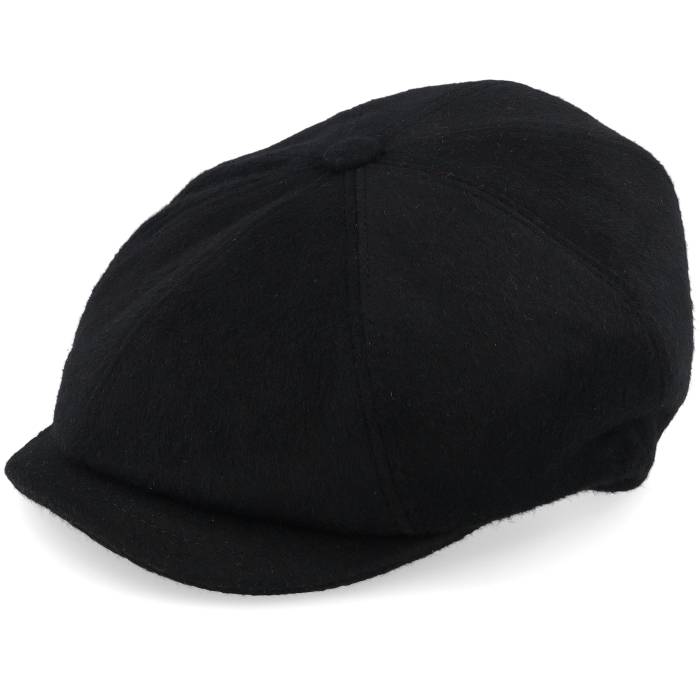 【★百貨店SALE★6/11真夜中2時迄】Mjm Hats 【 Picasso 52 Wool Mix Black Flat Cap Men Black 】 黒いこと 黒いこと 旗がしら かぶり笠 メンズ 黒いこと 黒いこと