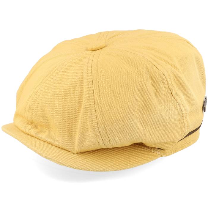 Mjm Hats 【 Slub Cotton Yellow Flat Cap Men Yellow 】 yellow 黄色・イエロー キャップ 帽子 メンズ yellow 黄色・イエロー