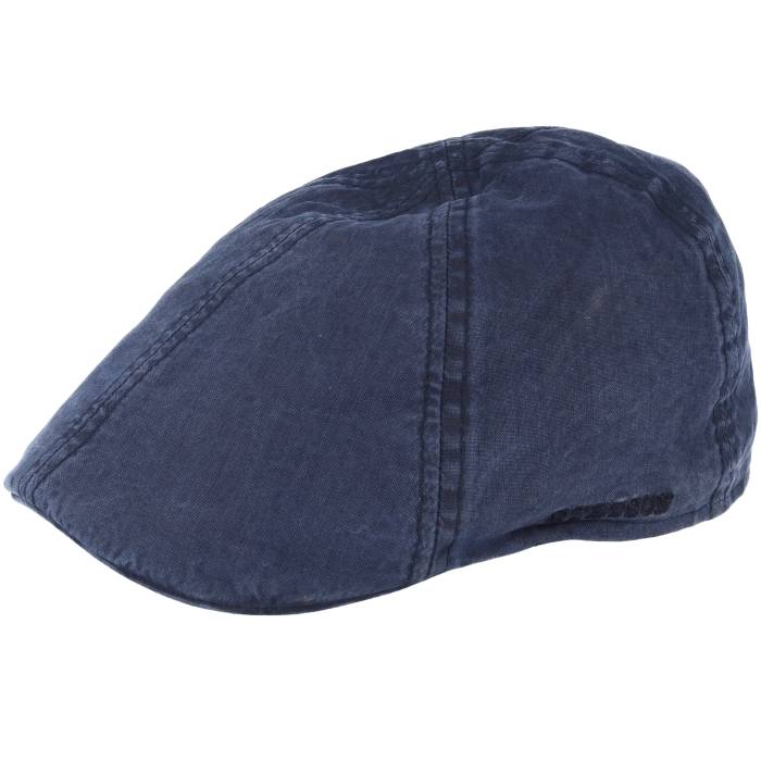 【★百貨店SALE★6/11真夜中2時迄】ステットソン Stetson 【 Texas Organic Cotton Navy Flat Cap Men Blue 】 一つ星の州 紺色 米国海軍 旗がしら 鳥打ち帽 メンズ 青碧 青碧