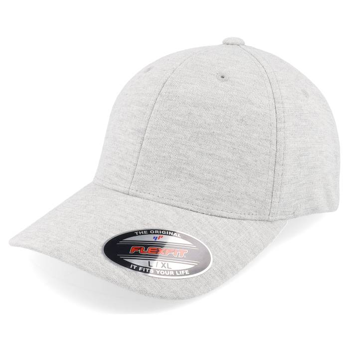 Flexfit 【 Double Jersey Heather Grey Men Grey 】 ジャージ heather ヘザー 灰色 グレー メンズ 灰色 グレー