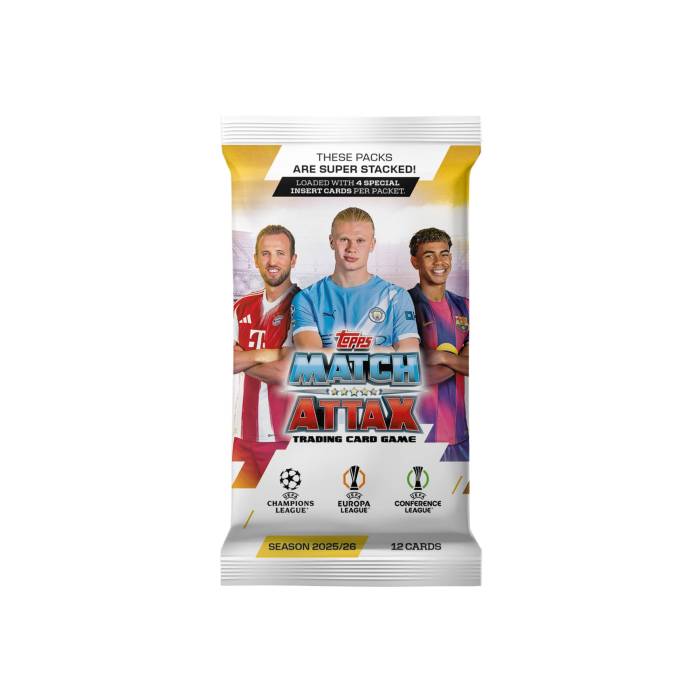 Topps 【 Match Attax Champions League 25/26 Card Pack (12 Cards) Men 】 マッチ メンズ