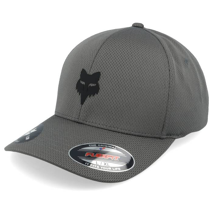 稲荷 Fox 【 Head Tech Steel Grey Flexfit Men Grey 】 テック Steel スチール写真 薄墨色 薄墨色 メンズ 薄墨色 薄墨色