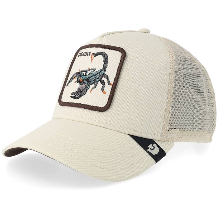 Goorin 【 Deadly Scorpion Chalk A-Frame Trucker Men Beige 】 トラッカー メンズ ベージュ｜スニケス 20,075円