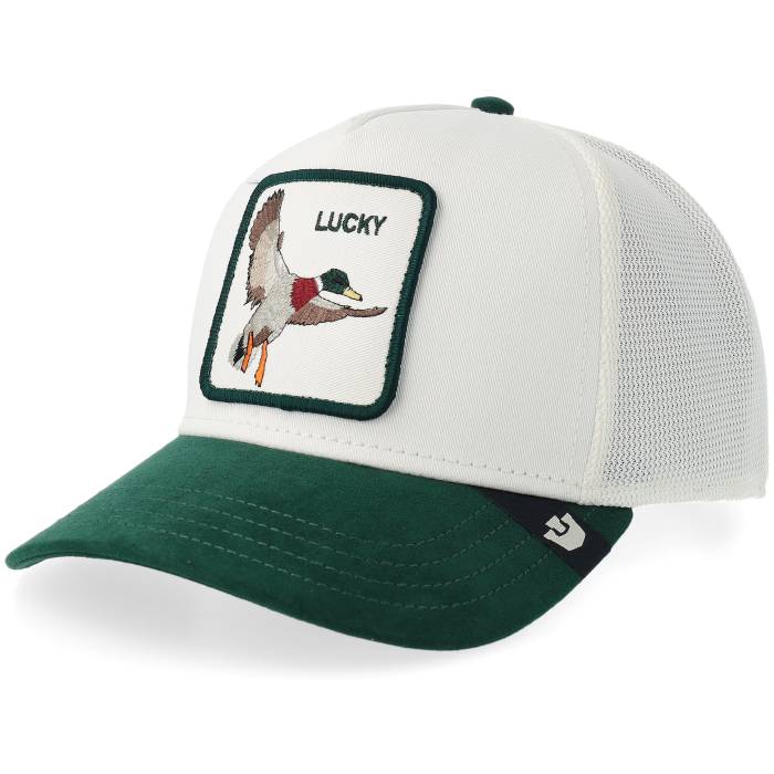 Goorin 【 Suede Duck Dust/Guard A-Frame Trucker Men White 】 スエード・スウェード トラッカー メンズ 白色 ホワイト｜スニケス