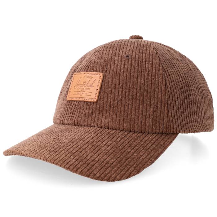 Herschel 【 Sylas Corduroy Cap Potting Soil  Adjustable Men Brown 】 コール天 旗がしら かぶり笠 メンズ 赤銅色 赤銅色
