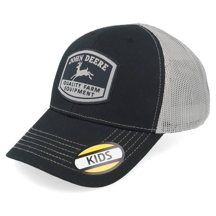 John Deere 【 Kids Moline 112 Cap Charcoal Trucker Kids Black 】 キャップ 帽子 チャコール トラッカー ジュニア キッズ 黒色 ブラック｜スニケス