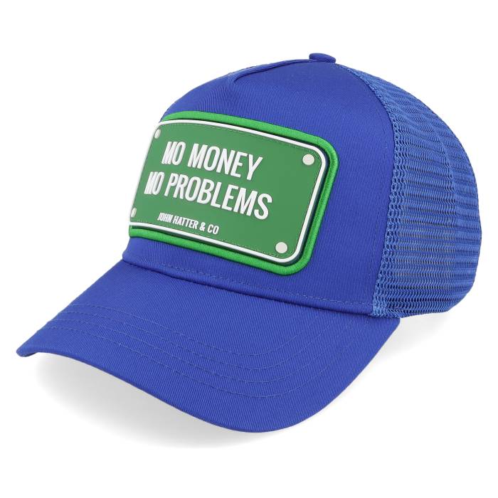 John Hatter & Co 【 Mo Money Mo Problems Blue A-Frame Trucker Men Blue 】 青色 ブルー トラッカー メンズ 青色 ブルー