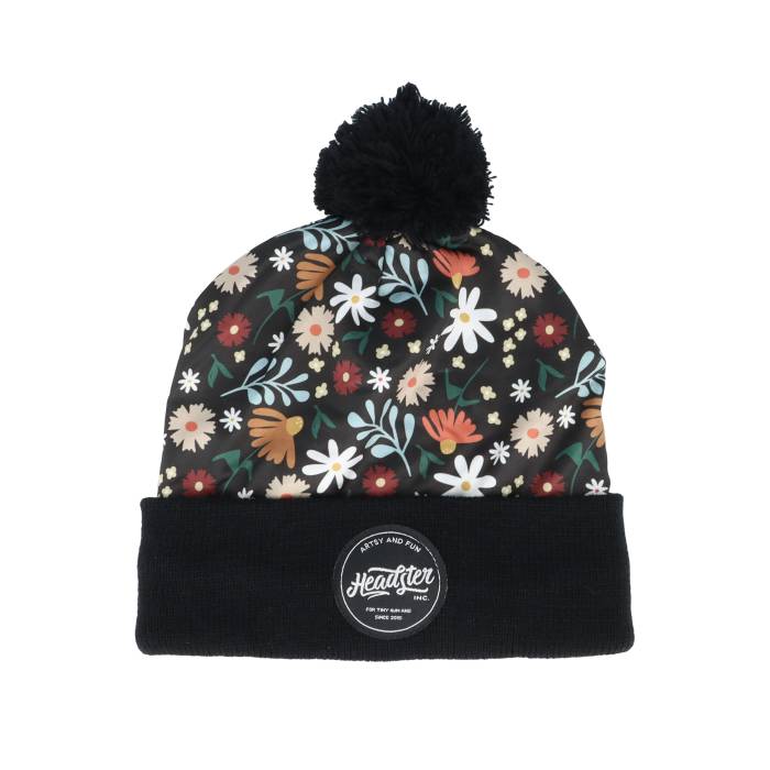 Headster 【 Kids Jersey Toque Rusty Gold Pom Kids Black 】 ジャージ ゴールド ジュニア キッズ 黒色 ブラック｜スニケス