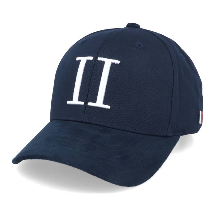 Les Deux 【 Baseball Cap Suede Ii Dark Navy/White Adjustable Men Blue 】 野球 旗がしら かぶり笠 スエード・スウェード メンズ 青味 青み