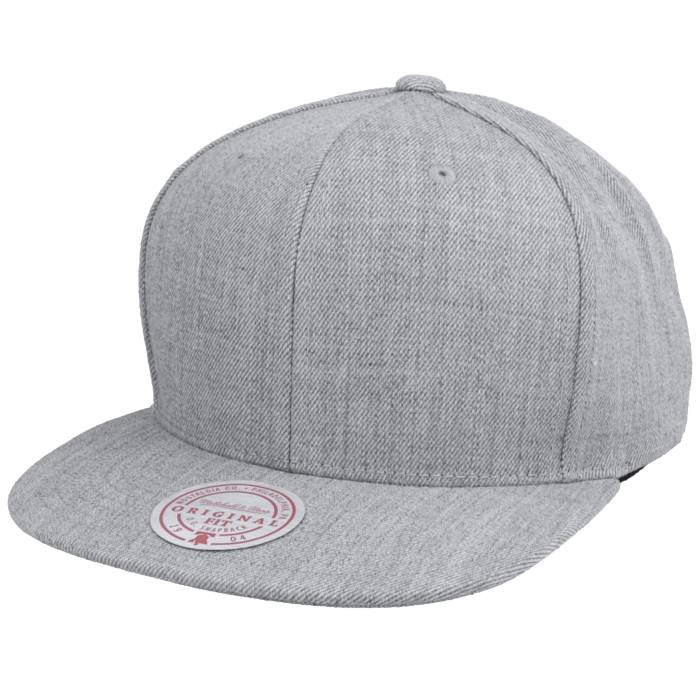 ミッチェル&ネス Mitchell & Ness 【 Blank Heather Grey Snapback Men Grey 】 heather ヘザー 灰色 グレー Snapback スナップバック バッグ メンズ 灰色 グレー|スニケス