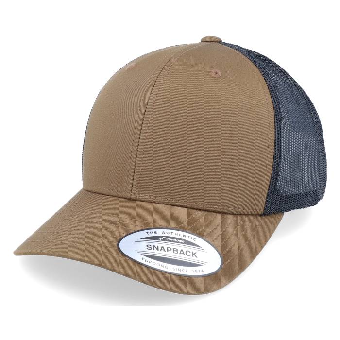 ユーポン Yupoong 【 Retro Coyote Brown/Black Trucker Men Brown 】 レトロ トラッカー メンズ 茶色 ブラウン