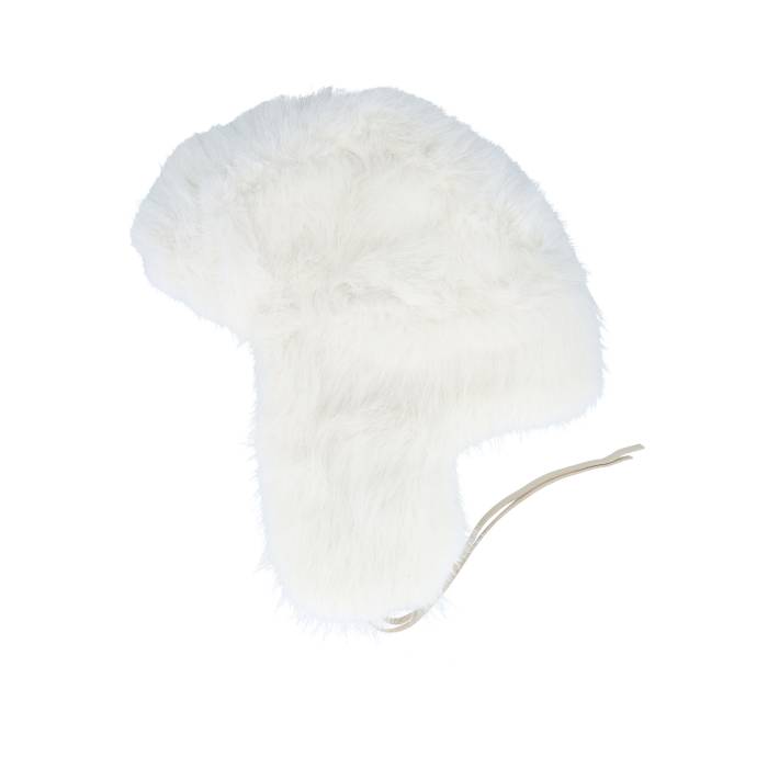 【★百貨店SALE★6/11十二時2時迄】Mjm Hats 【 Faux Fur Off White Trapper Women White 】 白いこと 白いこと レディース 白いこと 白いこと