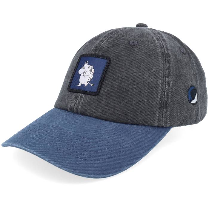 Moomin 【 Washed Black/Navy Dad Cap Men Black 】 キャップ 帽子 メンズ 黒色 ブラック｜スニケス